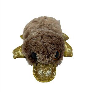 Ty Beanie Boos 9in Perry Platypus Plush Toy Glitter Gold Feet and Bill